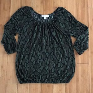 Michael Kors animal print top blouse